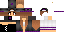 Minecraft skin texture, 64x32 legacy pixels