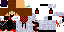 Minecraft skin texture, 64x32 legacy pixels
