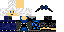 Minecraft skin texture, 64x32 legacy pixels