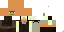 Minecraft skin texture, 64x32 legacy pixels