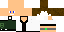 Minecraft skin texture, 64x32 legacy pixels