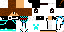 Minecraft skin texture, 64x32 legacy pixels