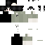 Gray Minecraft skin texture, 64x64 pixels