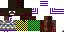 Minecraft skin texture, 64x32 legacy pixels