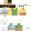 Minecraft skin texture, 64x64 pixels