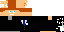 Minecraft skin texture, 64x32 legacy pixels