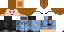 Minecraft skin texture, 64x32 legacy pixels