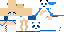 Minecraft skin texture, 64x32 legacy pixels