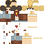 Minecraft skin texture, 64x64 pixels