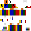 Minecraft skin texture, 64x64 pixels