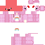 Minecraft skin texture, 64x64 pixels