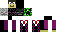 Minecraft skin texture, 64x32 legacy pixels