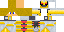 Minecraft skin texture, 64x32 legacy pixels