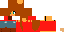 Minecraft skin texture, 64x32 legacy pixels