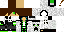 Minecraft skin texture, 64x32 legacy pixels
