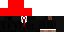 Minecraft skin texture, 64x32 legacy pixels