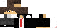 Minecraft skin texture, 64x32 legacy pixels
