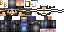 Minecraft skin texture, 64x32 legacy pixels
