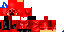 Minecraft skin texture, 64x32 legacy pixels