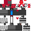 Minecraft skin texture, 64x64 pixels
