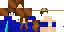 Minecraft skin texture, 64x32 legacy pixels