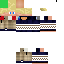 Minecraft skin texture, 64x64 pixels