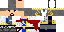 Minecraft skin texture, 64x32 legacy pixels