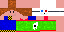 Minecraft skin texture, 64x32 legacy pixels