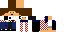 Minecraft skin texture, 64x32 legacy pixels