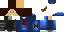Minecraft skin texture, 64x32 legacy pixels
