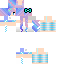 Minecraft skin texture, 64x64 pixels
