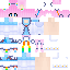Minecraft skin texture, 64x64 pixels