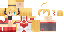 Minecraft skin texture, 64x32 legacy pixels