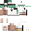 White Minecraft skin texture, 64x64 pixels