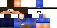 Minecraft skin texture, 64x32 legacy pixels