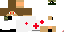 Minecraft skin texture, 64x32 legacy pixels