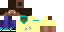 Minecraft skin texture, 64x32 legacy pixels