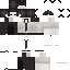 White Minecraft skin texture, 64x64 pixels