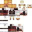 Minecraft skin texture, 64x64 pixels