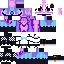 Minecraft skin texture, 64x64 pixels