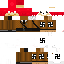 Brown Minecraft skin texture, 64x64 pixels