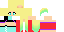 Minecraft skin texture, 64x32 legacy pixels