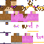 Minecraft skin texture, 64x64 pixels