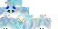 Minecraft skin texture, 64x32 legacy pixels
