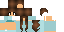 Minecraft skin texture, 64x32 legacy pixels