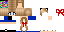 Minecraft skin texture, 64x32 legacy pixels