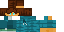 Minecraft skin texture, 64x32 legacy pixels