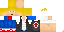 Minecraft skin texture, 64x32 legacy pixels