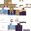 Minecraft skin texture, 64x64 pixels