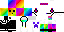 Minecraft skin texture, 64x32 legacy pixels